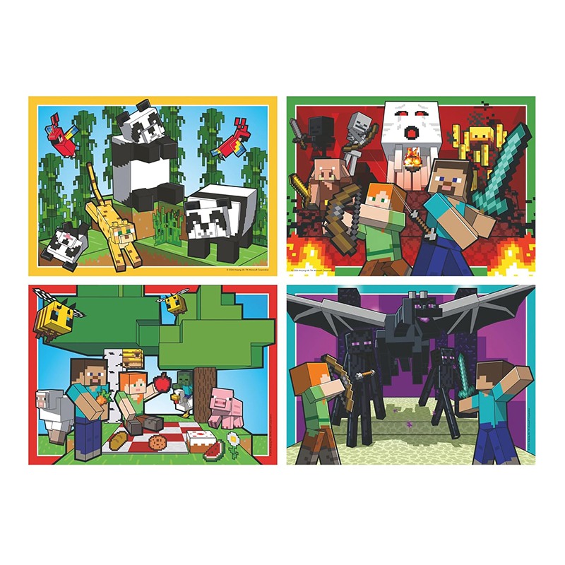Minecraft Puzzle 4x100p - Imagen 1