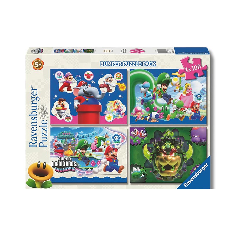 Super Mario Wonder Puzzle 4x100p