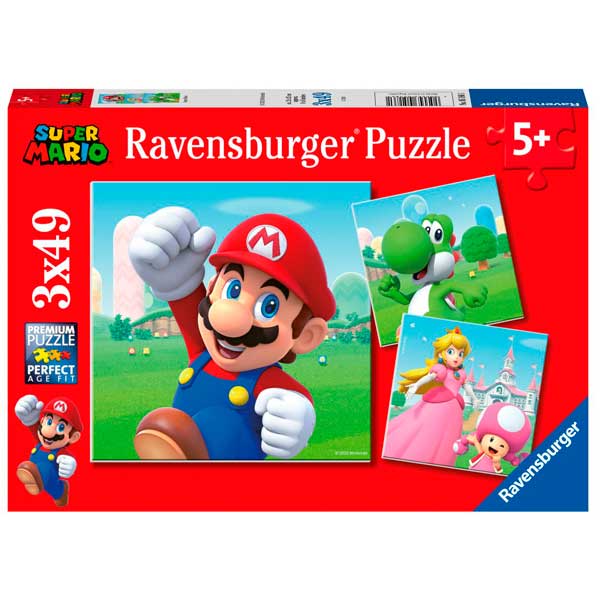 Puzzle 3x49p Super Mario - Imagem 1