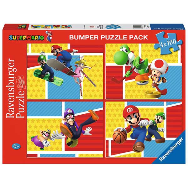 Super Mario Puzzle 4x100 Bumper - Imatge 1
