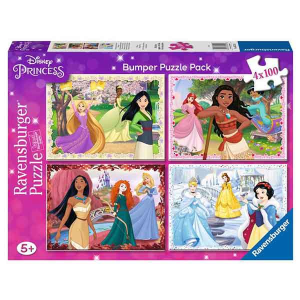 Puzzle 4x100 Disney Princeses - Imatge 1