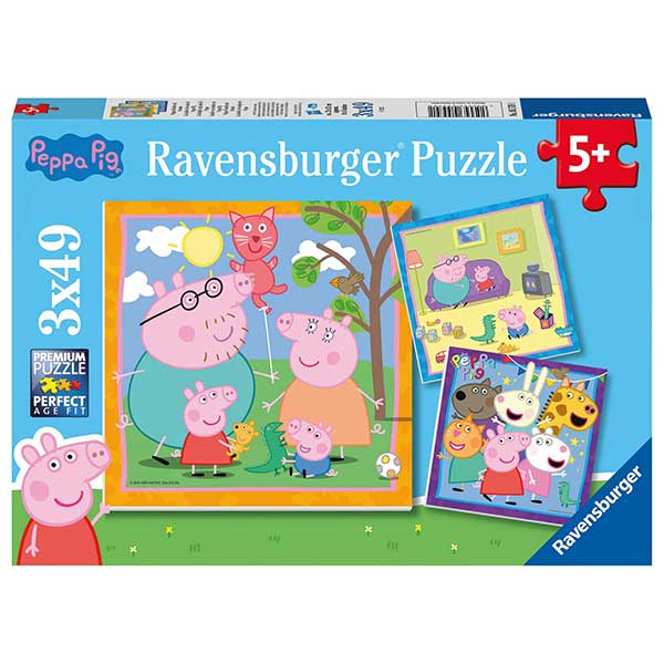 Peppa Pig Puzzle Infantil 3x49p