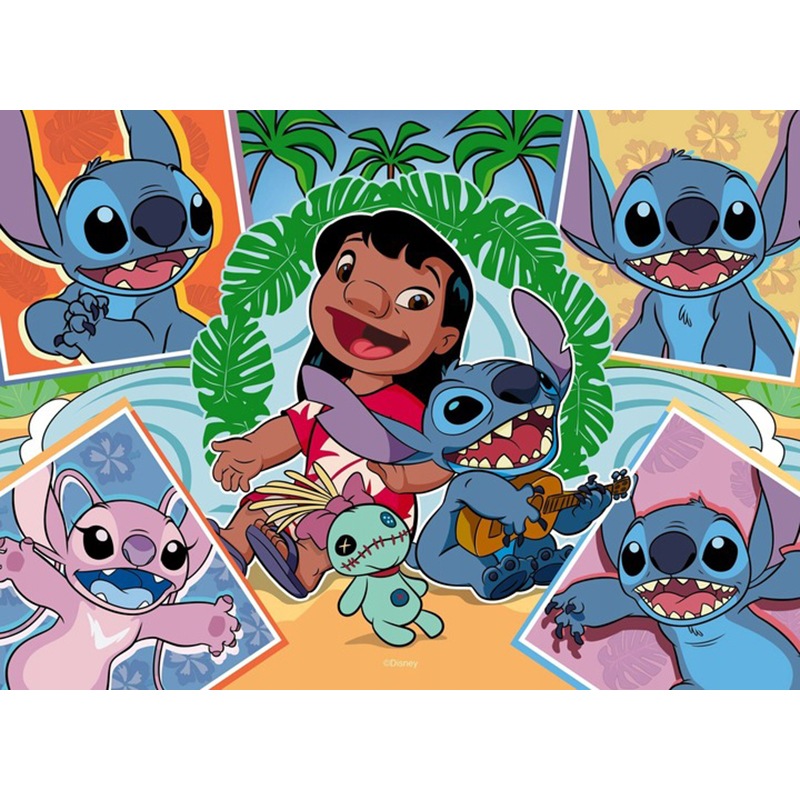 Stitch Puzzle 4x100p - Imagen 4