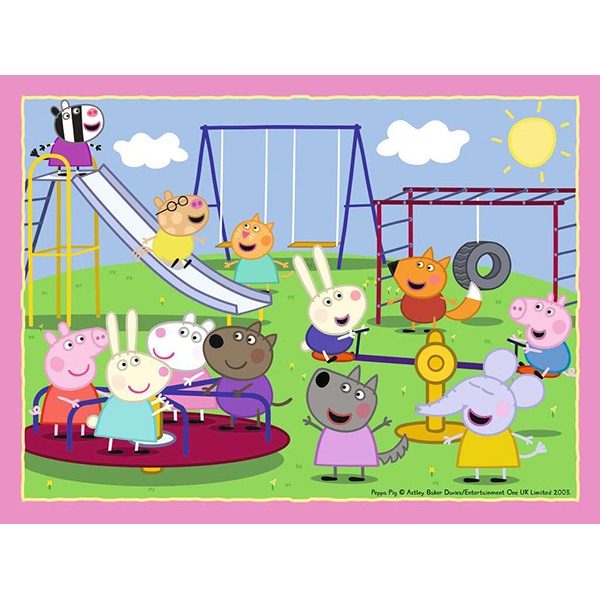 Peppa Pig Puzzle 4 in a Box 12-16-20-24p - Imagen 1