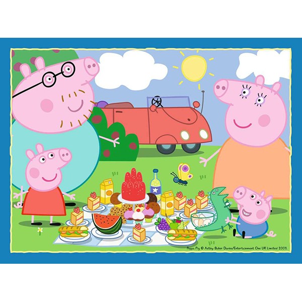 Peppa Pig Puzzle 4 in a Box 12-16-20-24p - Imagem 2