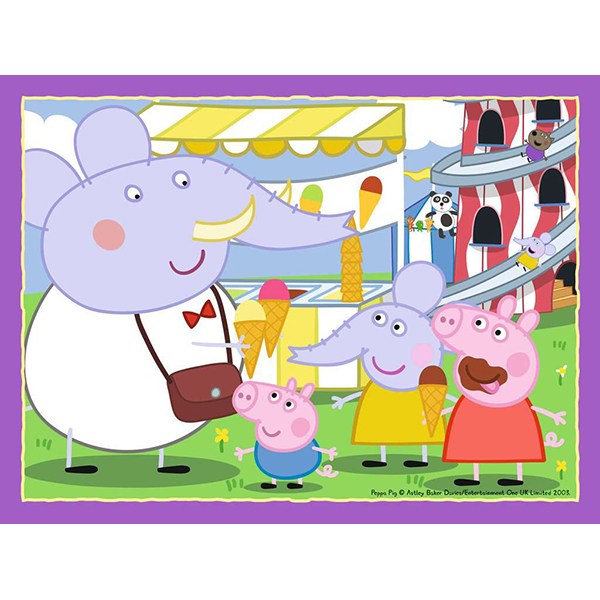 Peppa Pig Puzzle 4 in a Box 12-16-20-24p - Imagen 3