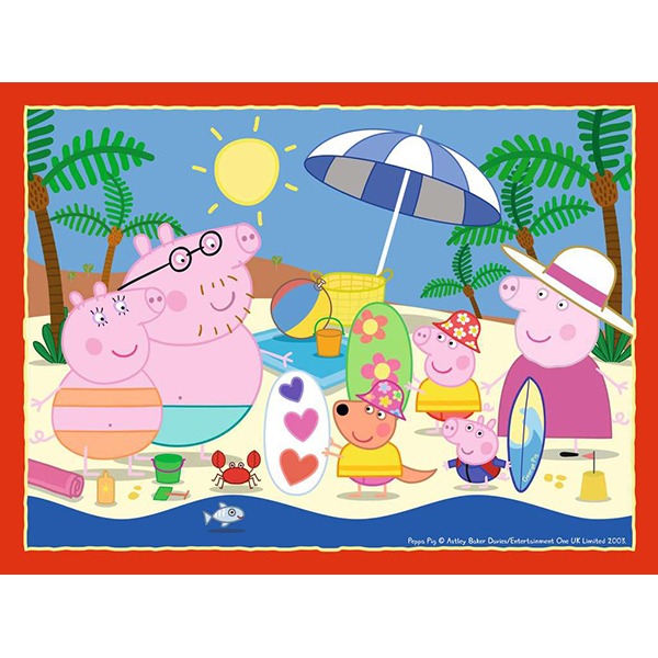 Peppa Pig Puzzle 4 in a Box 12-16-20-24p - Imagen 4