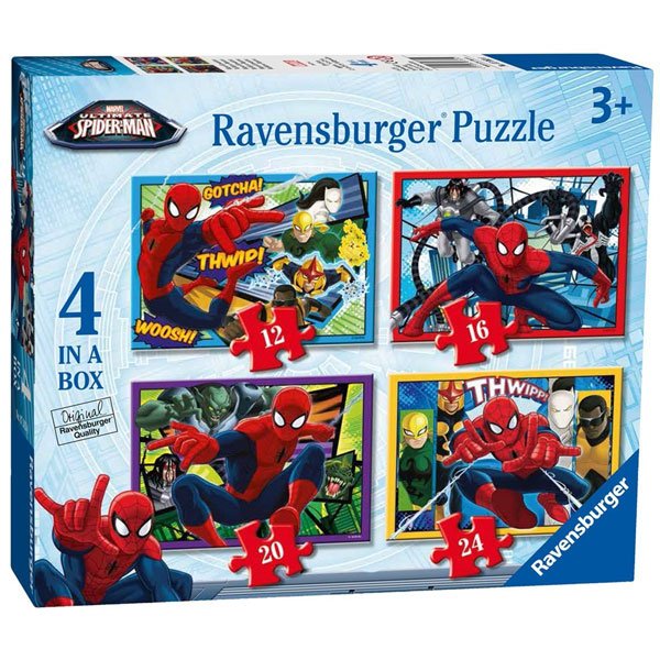 Puzzle 12+16+20+24 Spiderman
