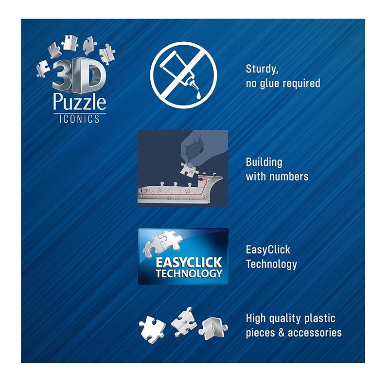 Puzzle 3D Iconics Big Ben con Luz - Imagen 3