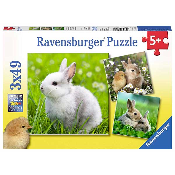 Puzzle 3X49 Bunnies - Imagem 1