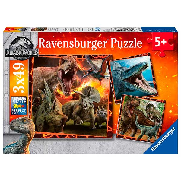Puzzle 3x49 Jurassic World - Imagen 1