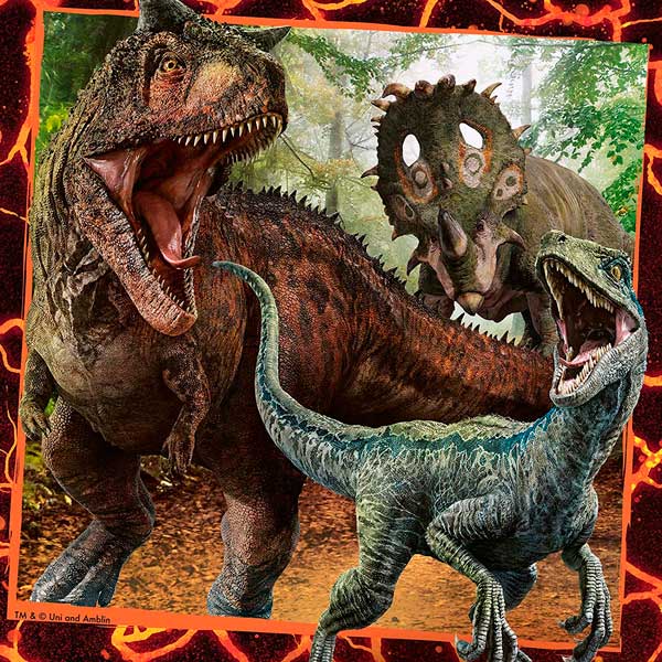 Puzzle 3x49 Jurassic World - Imagen 3