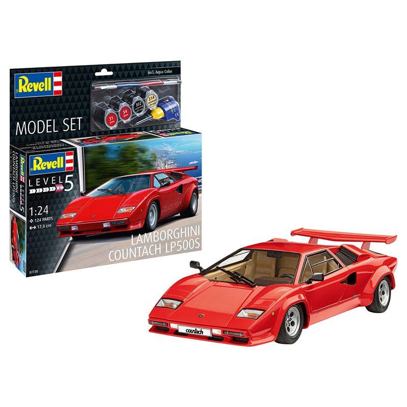 Revell Maqueta Model Set Carro Lamborghini Countach LP500S 1:24