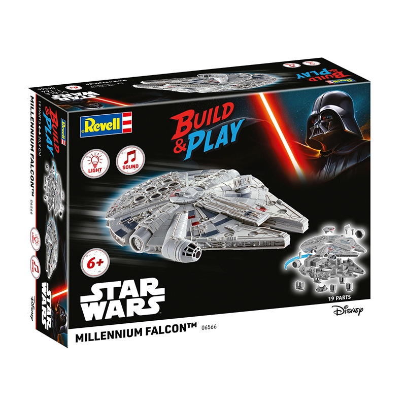 Puzzle 3D maqueta Star Wars Millenium Falcon luces y sonidos - Imagen 4