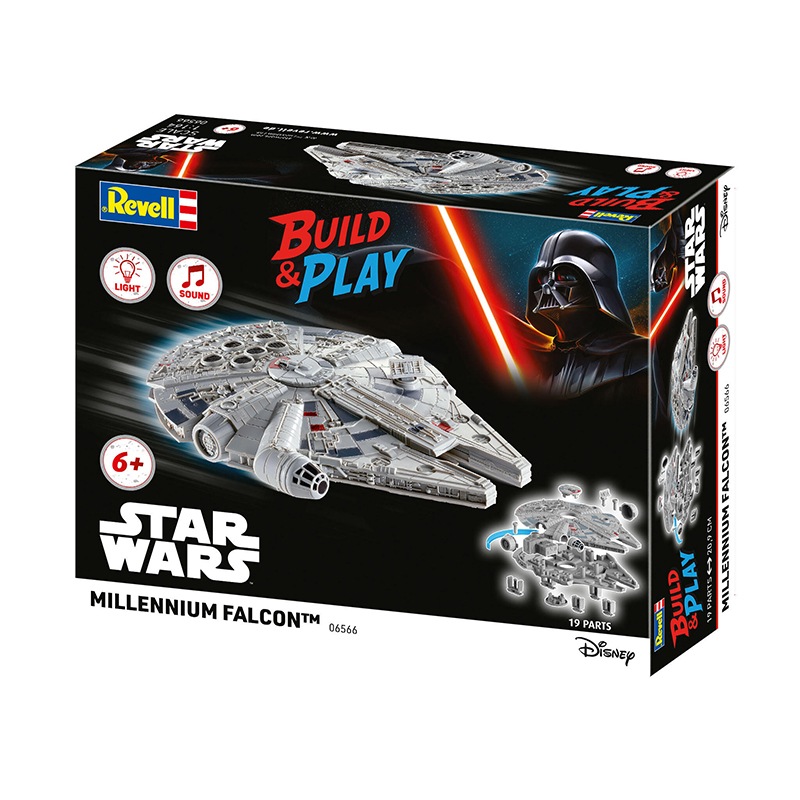 Puzzle 3D maqueta Star Wars Millenium Falcon luces y sonidos - Imagen 5