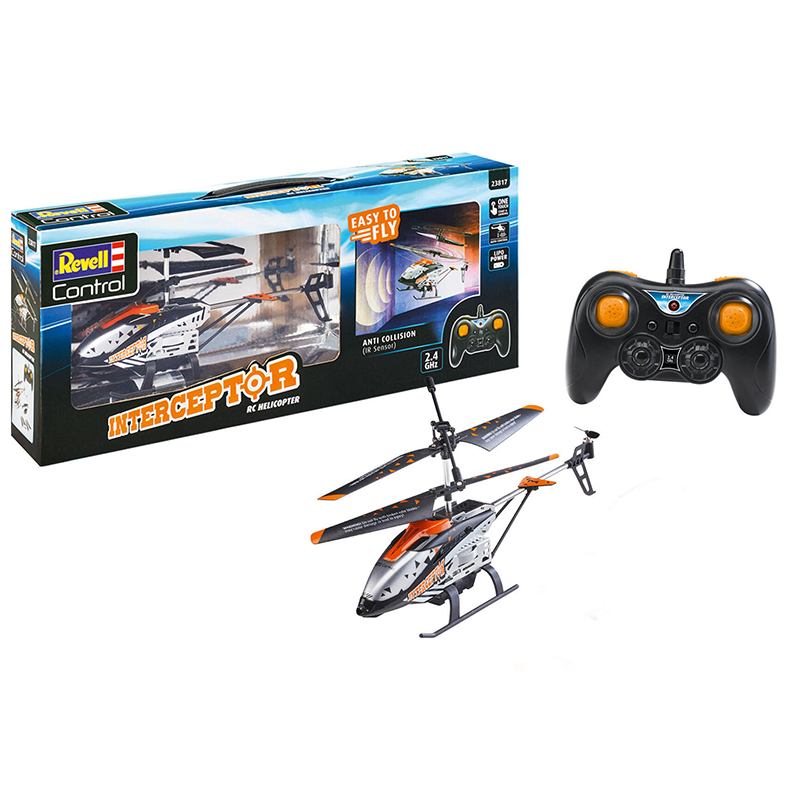 Helicóptero RC Interceptor Anti Colisão 2.4Ghz