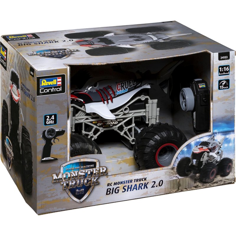 Coche RC Monster Truck Big Shark 2.0 2.4Ghz - Imagen 1