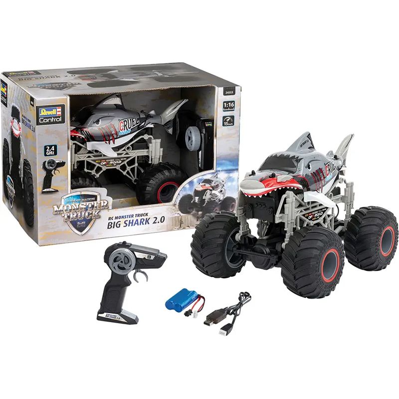 Coche RC Monster Truck Big Shark 2.0 2.4Ghz - Imagen 2
