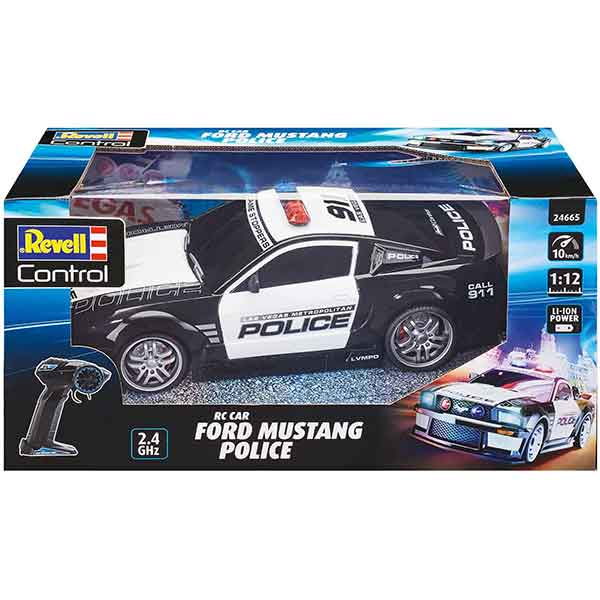 Coche RC Ford Mustang Policia 2.4Ghz - Imagen 1
