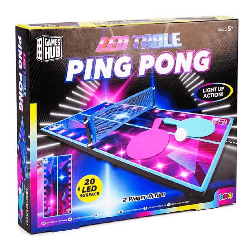 Tabla de ping pong sobremesa con leds