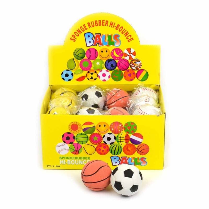 Bola de Borracha Esportes 6cm