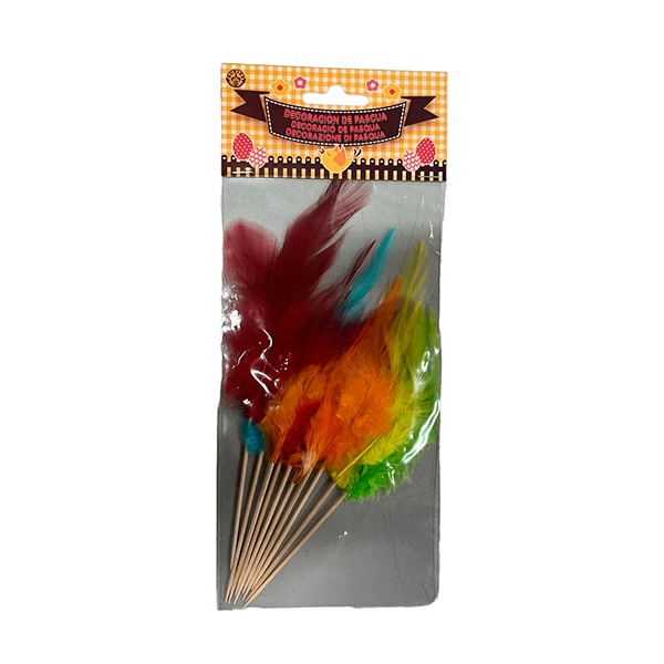 Bolsa 10 Penas Coloridas 8-12 cms - Imagem 1