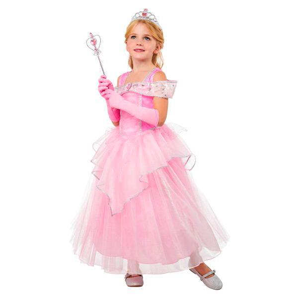 Disfraz Princesa Rosa 5-6 Años - Imagen 1