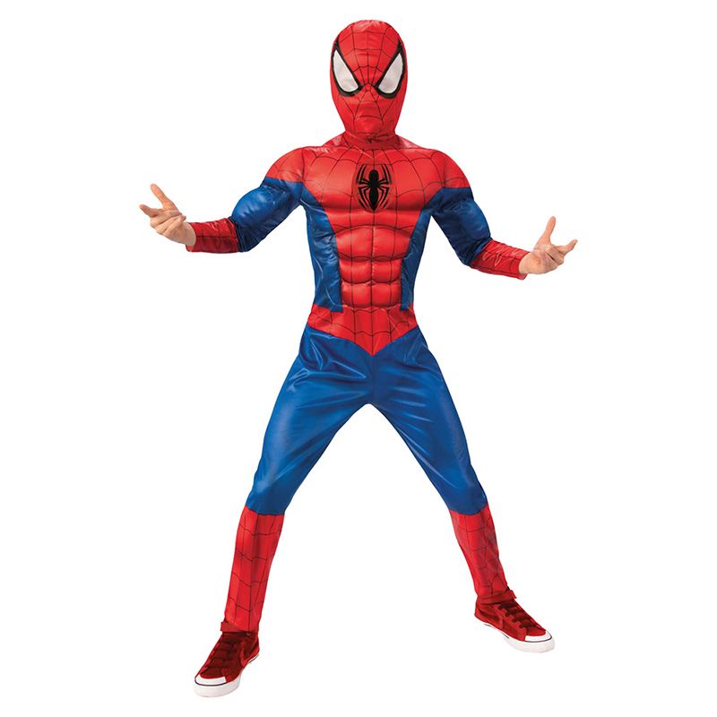 Fato Spiderman Black Line 7-8 Anos
