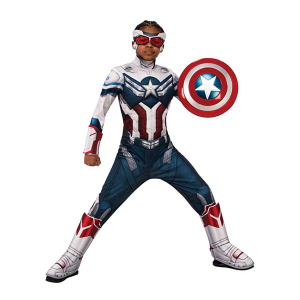 Marvel Disfraz Capitán América Falcon Deluxe 5-6 años - Imagen 1
