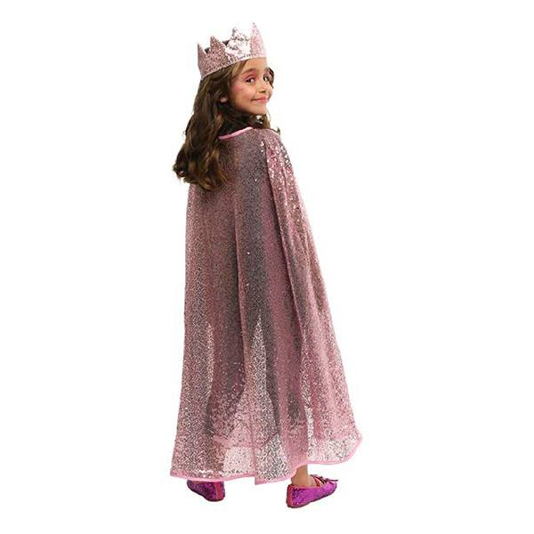 Conjunto de capa princesa em rosa brilhante - Imagem 1