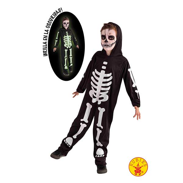 Disfraz Esqueleto Fluorescent 8-10 años - Imagen 1