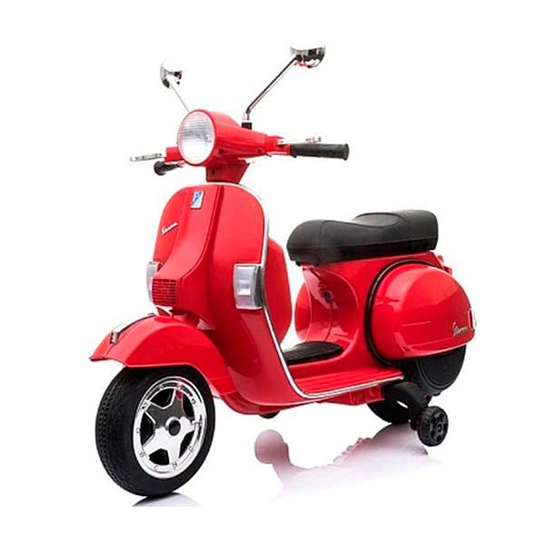 Moto Infantil Vespa Roja 12V - Imagen 1