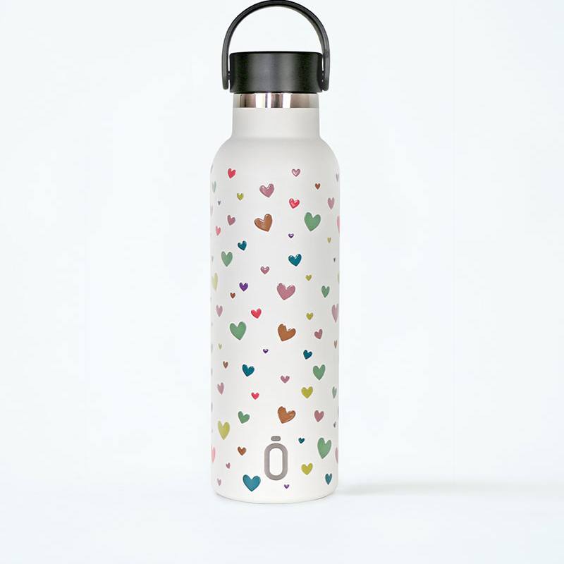 Botella Runbott Confeti Corazones Nata 60cl