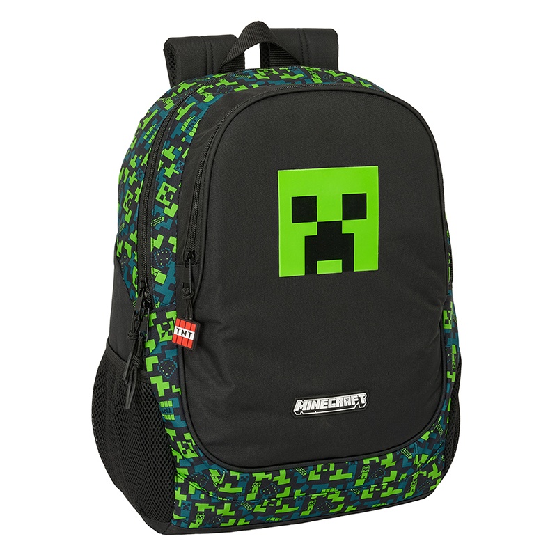 Minecraft TNT Mochila escolar adaptable a carro 44cm