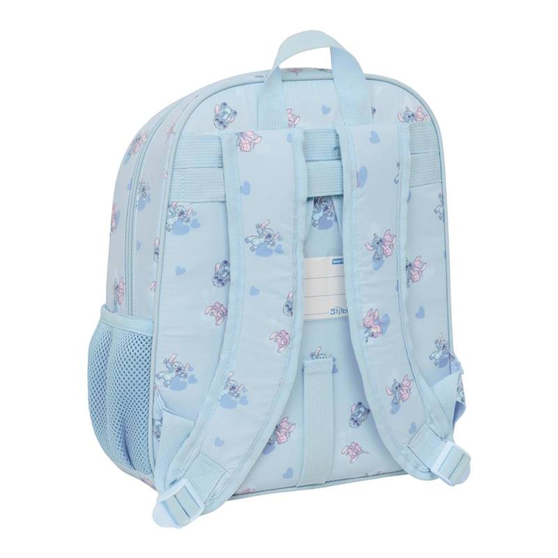Stitch Mochila Infantil Adaptable a Carro Azul - Imagen 1