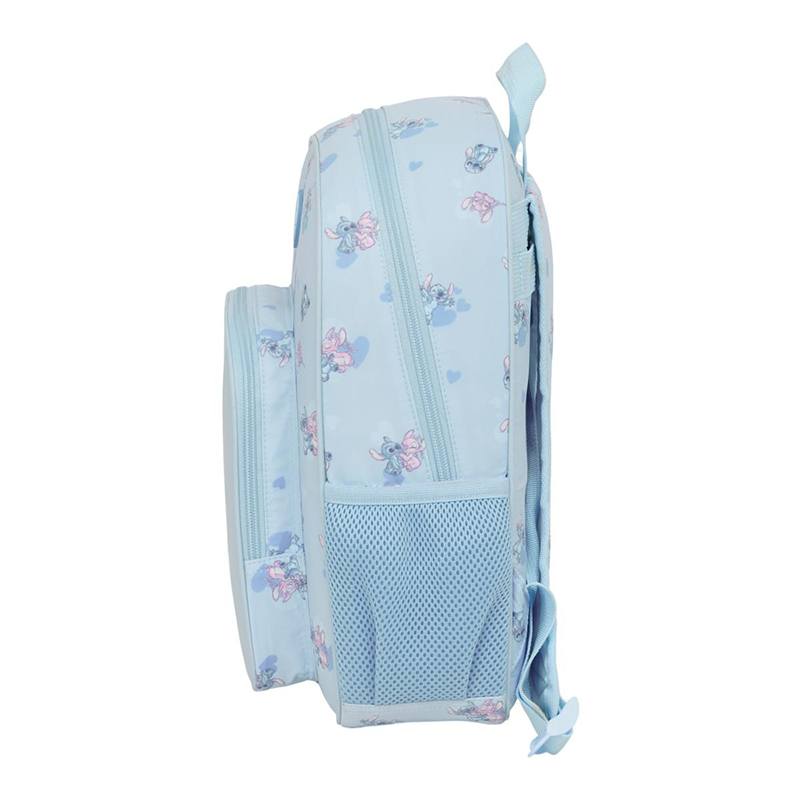 Stitch Mochila Infantil Adaptable a Carro Azul - Imagen 2