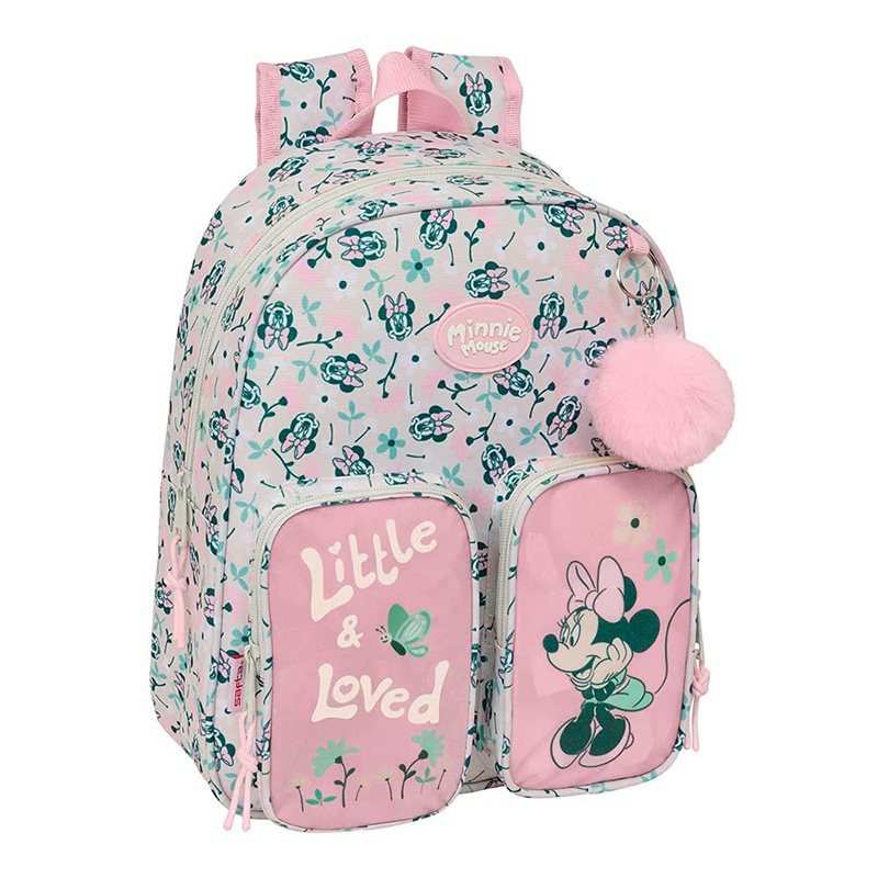 Minnie Mouse Mochila Infantil Minty con Bolsillos 34cm