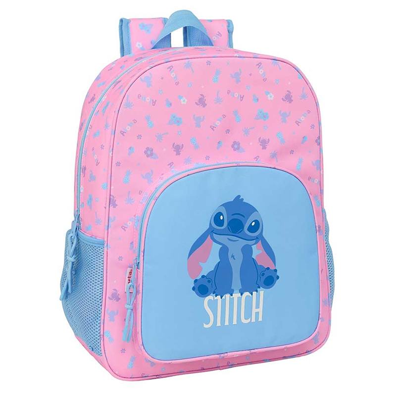 Stitch Mochila Bright Adaptable a Carro 42cm