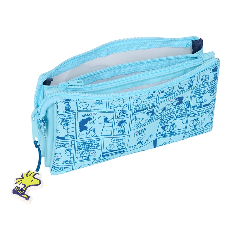 Snoopy Estuche portatodo Triple Love 22cm - Imagem 2