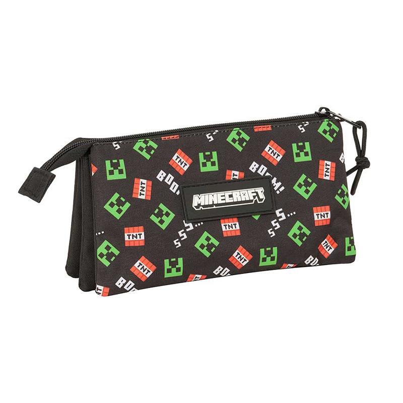 Minecraft Estuche Triple 22cm - Imagen 1