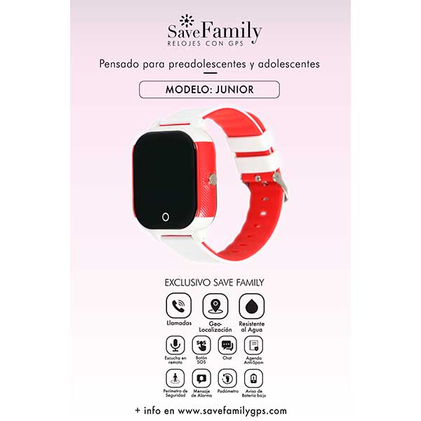 Save Family Reloj Juvenil GPS Acúatico Blanco - Imatge 2