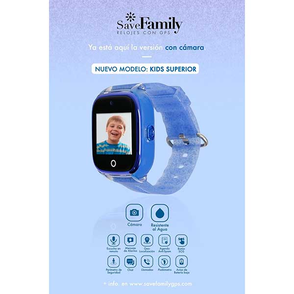 Save Family Reloj Infantil GPS Superior Negro Mate - Imatge 2