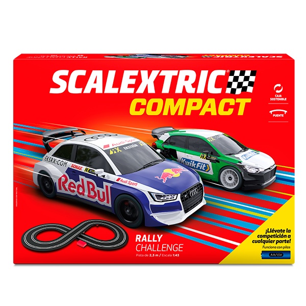 Scalextric Compact Rally Challenge 1:43 Pilas - Imagen 1