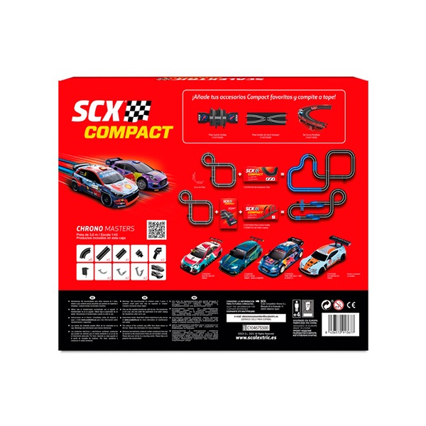 Circuito Scalextric Compact Chrono Masters - Imagem 