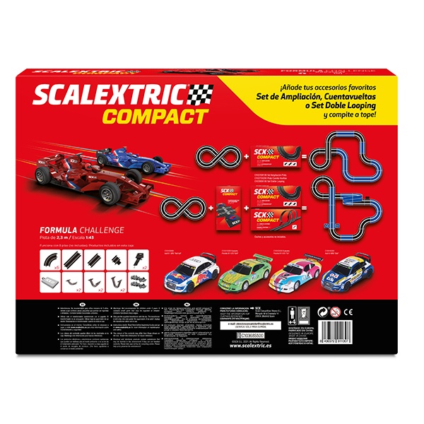 Scalextric Compact Formula Challenge 1:43 Pilas - Imatge 1