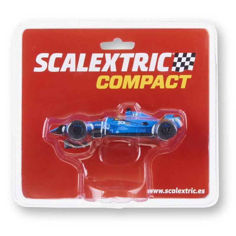 Scalextric Compact Coche Formula 1 Blue and White - Imagen 1