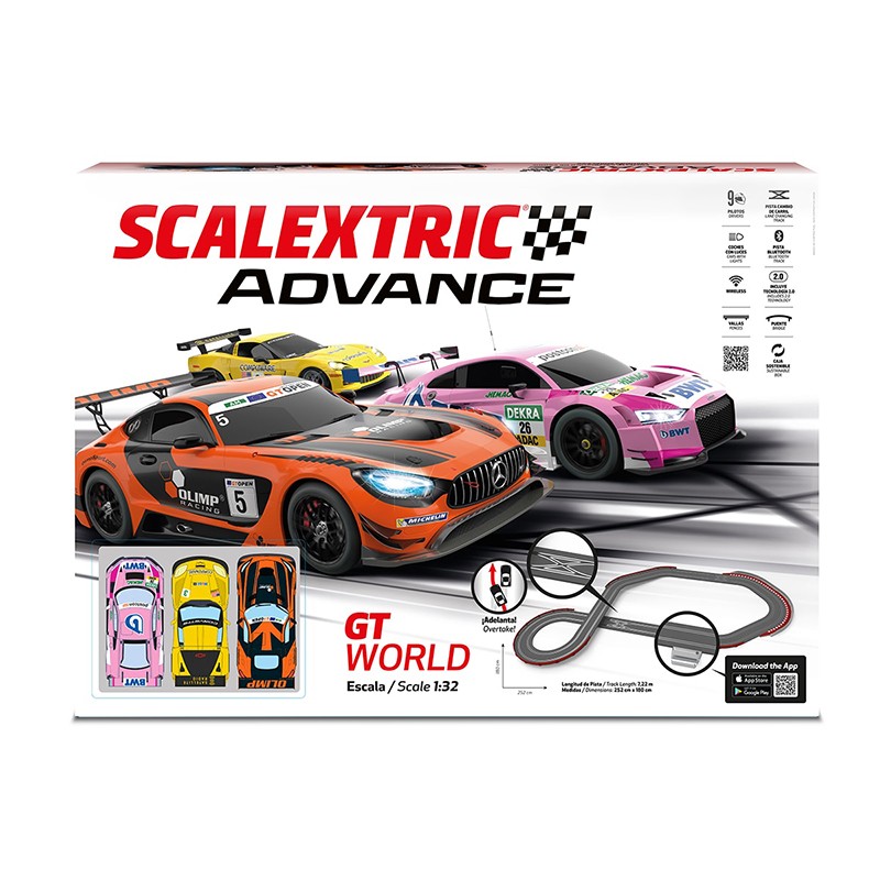 Scalextric Advance Digital - Circuito GT World 1:32