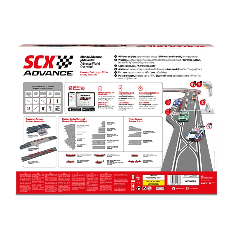 Scalextric Advance Digital - Circuito GT World 1:32 - Imagem 1