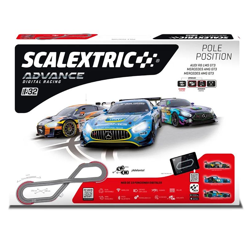 Scalextric Advance Digital Racing Circuito Pole Position 1:32