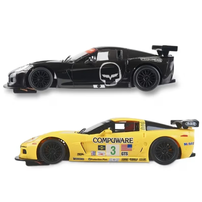 Scalextric Pack Duo Carros Corvette C6R Skull e Corvette C6R 1:32 - Imagem 1